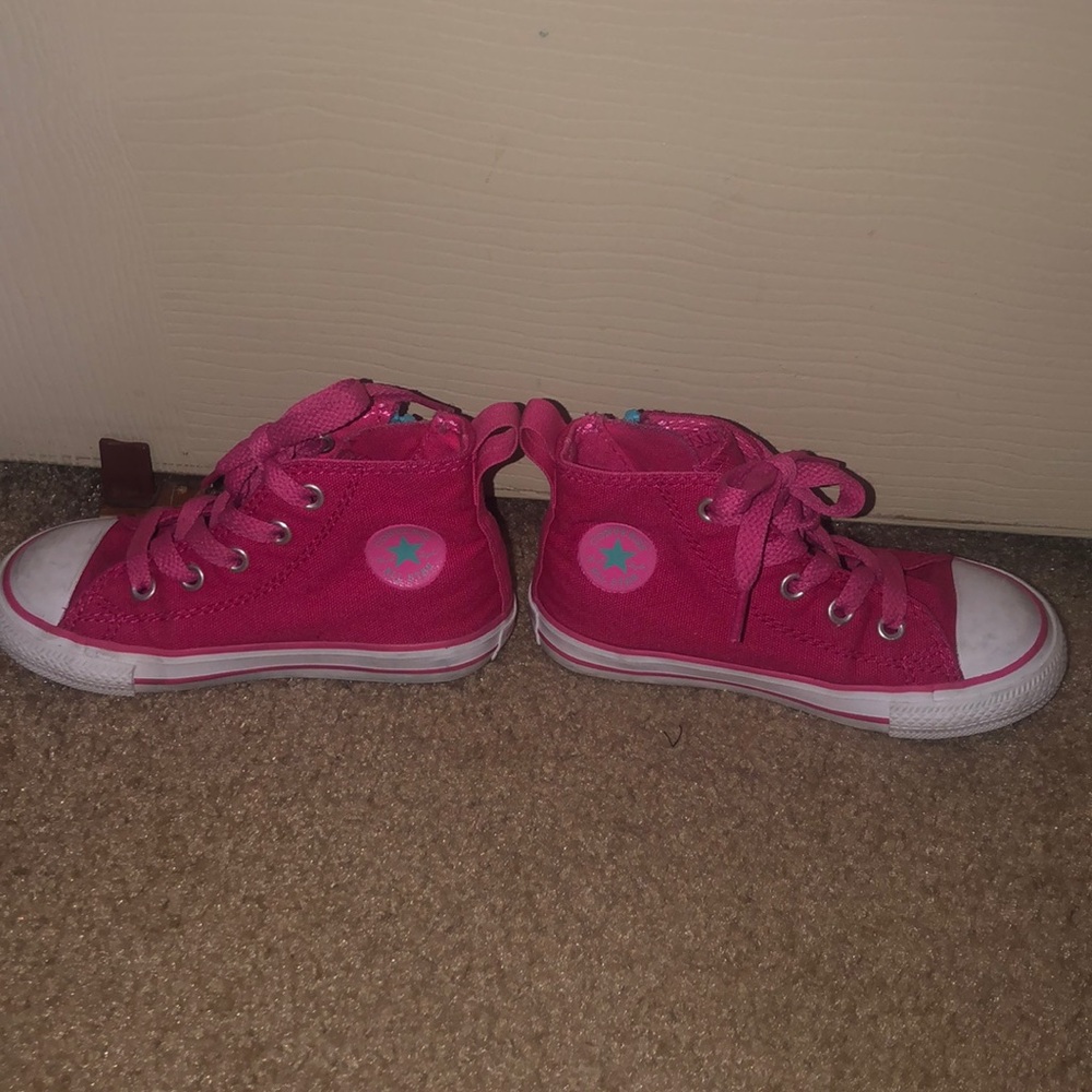 Pink Converse sneakers